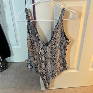 Lulus Snakeskin Print body suit